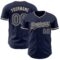 Custom Navy Cream Authentic Baseball Jersey