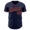 Custom Navy Crimson-Old Gold Authentic Baseball Jersey