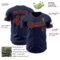 Custom Navy Crimson-Old Gold Authentic Baseball Jersey