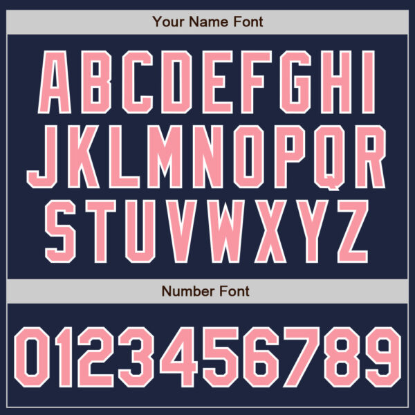 Custom Navy Medium Pink-White Authentic Baseball Jersey