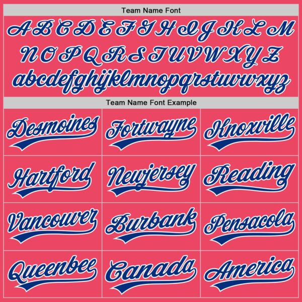 Custom Neon Pink Royal-White Authentic Baseball Jersey