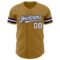 Custom Old Gold White-Navy Authentic Baseball Jersey