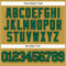 Custom Old Gold Kelly Green-Black Authentic Baseball Jersey