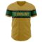 Custom Old Gold Kelly Green-Black Authentic Baseball Jersey