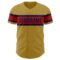 Custom Old Gold Red-Navy Authentic Baseball Jersey