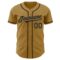 Custom Old Gold Black Authentic Baseball Jersey