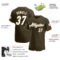 Custom Olive White-Old Gold Authentic Salute To Service Baseball Jersey