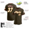 Custom Olive White-Gold Authentic Salute To Service Baseball Jersey