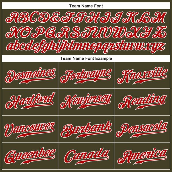 Custom Olive Red-White Authentic Sleeveless Salute To Service Baseball Jersey