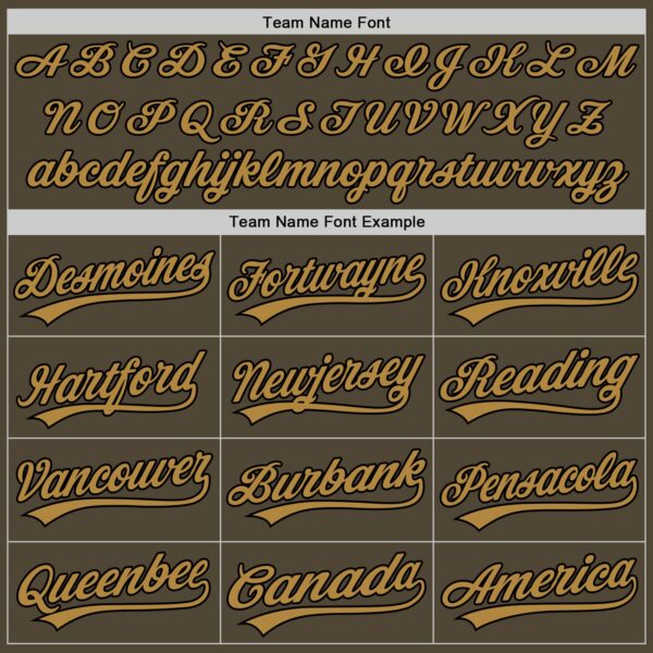 Custom Olive Black-Old Gold Authentic Salute To Service Baseball Jersey
