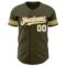 Custom Olive White-Old Gold Authentic Salute To Service Baseball Jersey