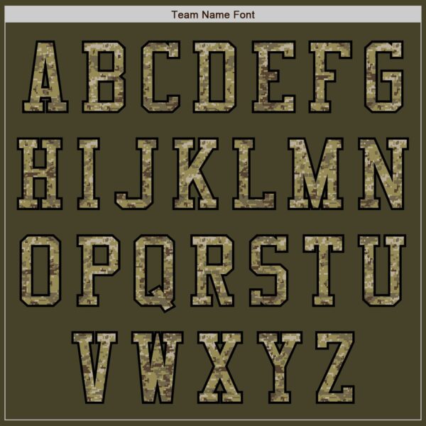 Custom Olive Camo-Black Authentic Salute To Service Baseball Jersey