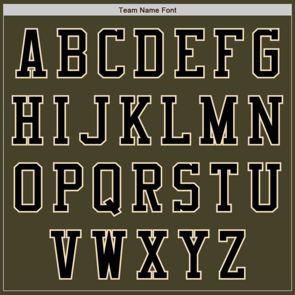 Custom Olive Black-Cream Authentic Salute To Service Baseball Jersey