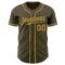 Custom Olive Old Gold Authentic Salute To Service Baseball Jersey