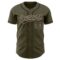 Custom Olive Black-Vegas Gold Authentic Salute To Service Baseball Jersey