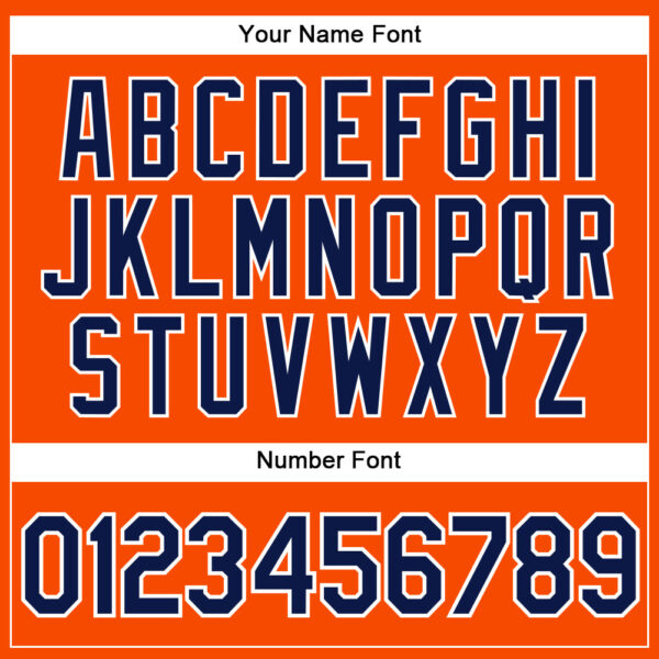 Custom Orange Navy-White Authentic Sleeveless Baseball Jersey