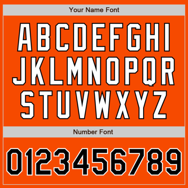 Custom Orange Black-White Authentic Baseball Jersey
