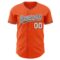 Custom Orange Steel Gray-White Authentic Baseball Jersey