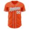 Custom Orange Gray-White Authentic Baseball Jersey