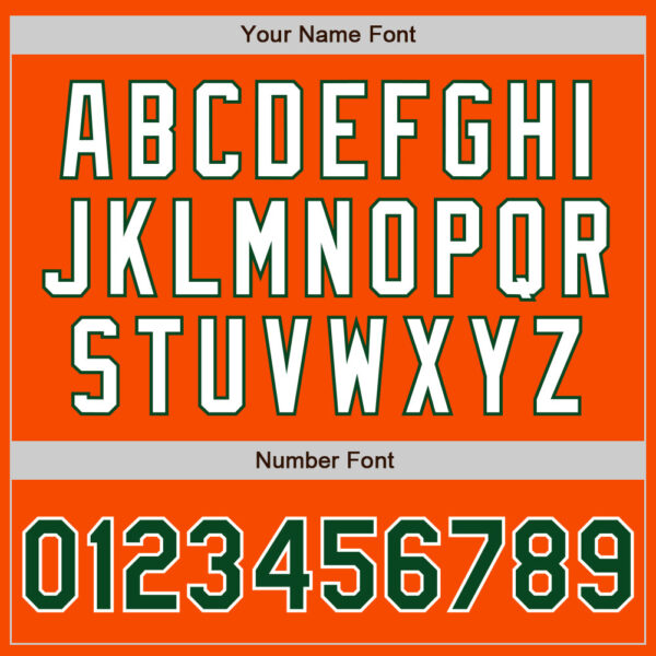 Custom Orange Green-White Authentic Baseball Jersey