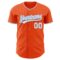 Custom Orange White-Light Blue Authentic Baseball Jersey