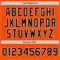 Custom Orange Black-White Authentic Baseball Jersey