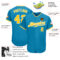 Custom Panther Blue Gold-White Authentic Baseball Jersey