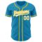 Custom Panther Blue White-Yellow Authentic Baseball Jersey