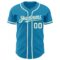 Custom Panther Blue Cream Authentic Baseball Jersey