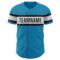 Custom Panther Blue White-Black Authentic Baseball Jersey