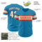 Custom Panther Blue White-Orange Authentic Baseball Jersey