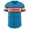 Custom Panther Blue White-Red Authentic Baseball Jersey