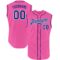 Custom Pink Royal-White Authentic Sleeveless Baseball Jersey