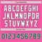 Custom Pink Kelly Green-White Authentic Baseball Jersey