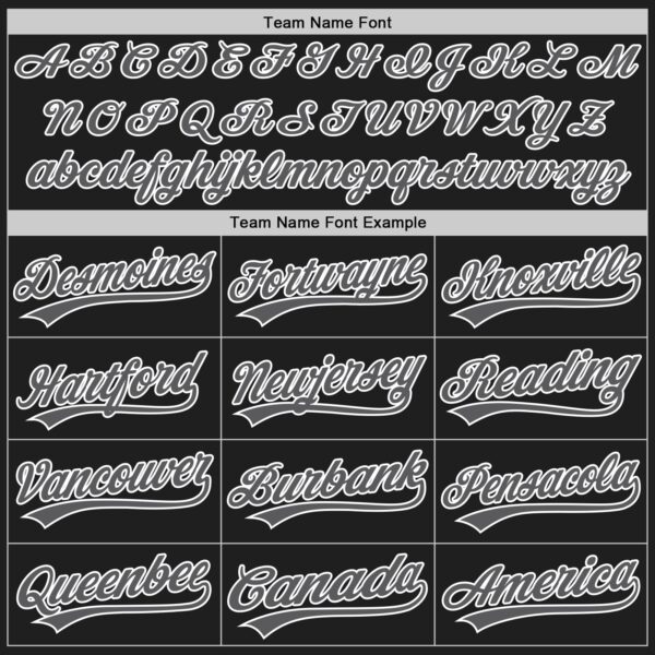 Custom Black White Pinstripe Steel Gray-White Authentic Baseball Jersey