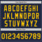 Custom Navy Yellow Pinstripe Yellow Authentic Baseball Jersey