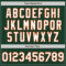 Custom Green White Pinstripe White-Orange Authentic Baseball Jersey