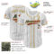 Custom White Black Pinstripe Vintage USA Flag-Old Gold Authentic Baseball Jersey