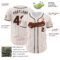 Custom White Orange Pinstripe Black-Orange Authentic Baseball Jersey