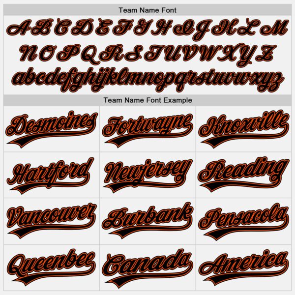 Custom White Orange Pinstripe Black-Orange Authentic Baseball Jersey