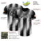 Custom Black-White Gradient Classic Vertical Stripe Authentic Baseball Jersey