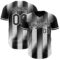 Custom Black-White Gradient Classic Vertical Stripe Authentic Baseball Jersey