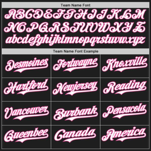 Custom Black White-Pink Gradient Classic Vertical Stripe Authentic Baseball Jersey