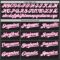 Custom Black White-Pink Gradient Classic Vertical Stripe Authentic Baseball Jersey