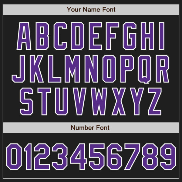 Custom Black Purple-White Gradient Classic Vertical Stripe Authentic Baseball Jersey