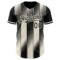Custom Black Cream-Cream Gradient Classic Vertical Stripe Authentic Baseball Jersey