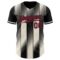 Custom Black Crimson-Cream Gradient Classic Vertical Stripe Authentic Baseball Jersey