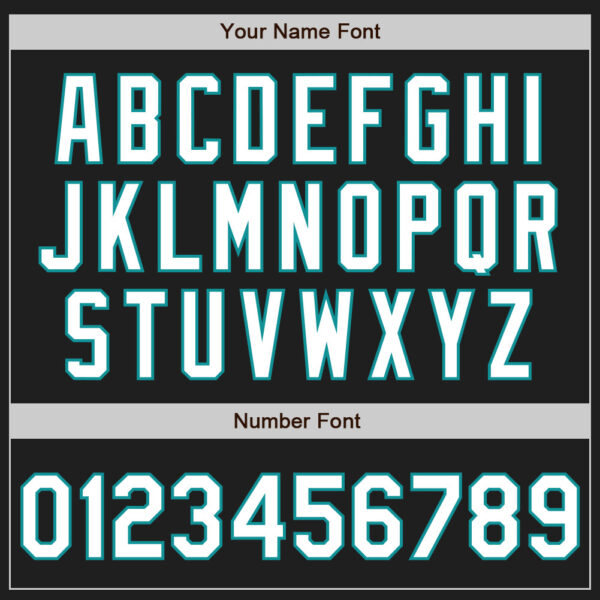 Custom Black White-Teal Gradient Classic Vertical Stripe Authentic Baseball Jersey