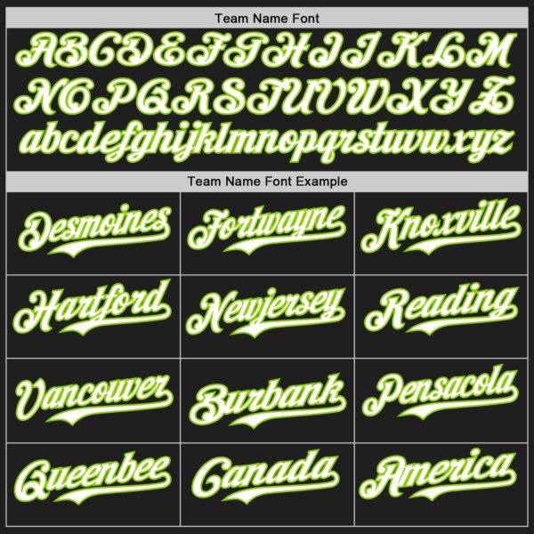 Custom Black White-Neon Green Gradient Classic Vertical Stripe Authentic Baseball Jersey