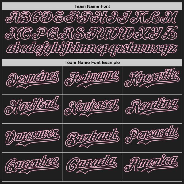 Custom Black-Light Pink Gradient Classic Vertical Stripe Authentic Baseball Jersey
